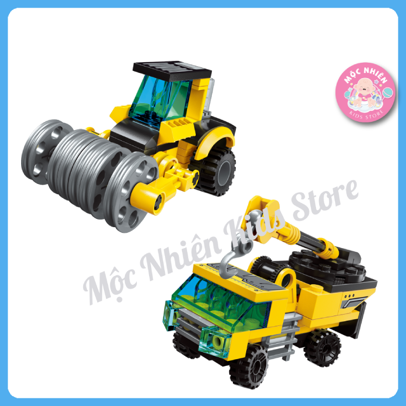 Đồ chơi xếp hình lắp ráp lego Qman 1806: Xe tải hạng nặng (396 mảnh ghép)