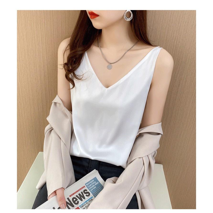 ÁO HAI DÂY CỔ V SIÊU XINH CÓ NHIỀU MÀU