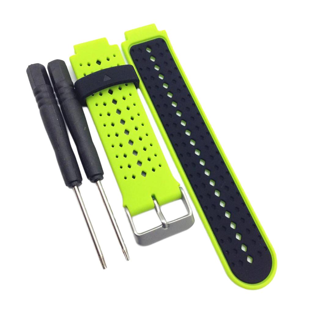 Replacement Silicone Bands With 2PCS Pin Removal Tools For Garmin Forerunner 220/230/235/620/630