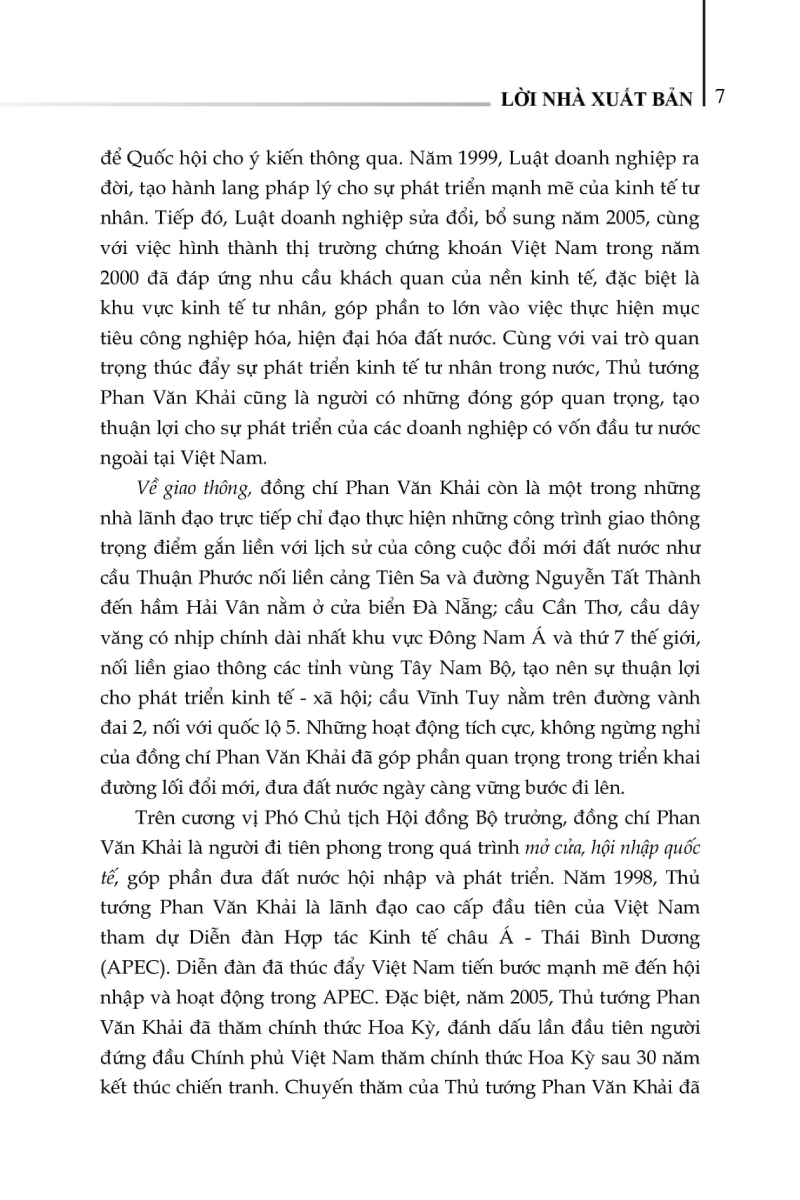 Thủ Tướng Phan Văn Khải Và Những Quyết Sách Chiến Lược - ST