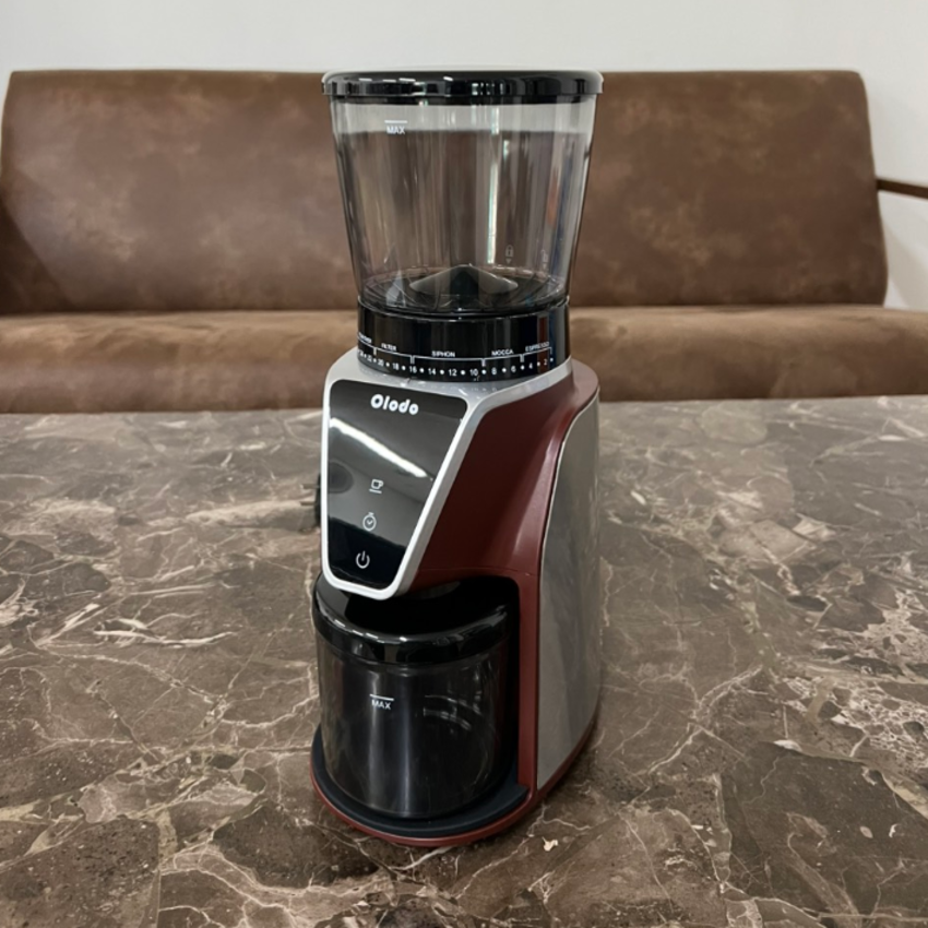 Máy xay hạt cà phê Espresso 31 cấp độ xay, thương hiệu Đức nhãn hiệu Olodo CG-001 - Hàng chính hãng, nhập khẩu (12 THÁNG BẢO HÀNH)