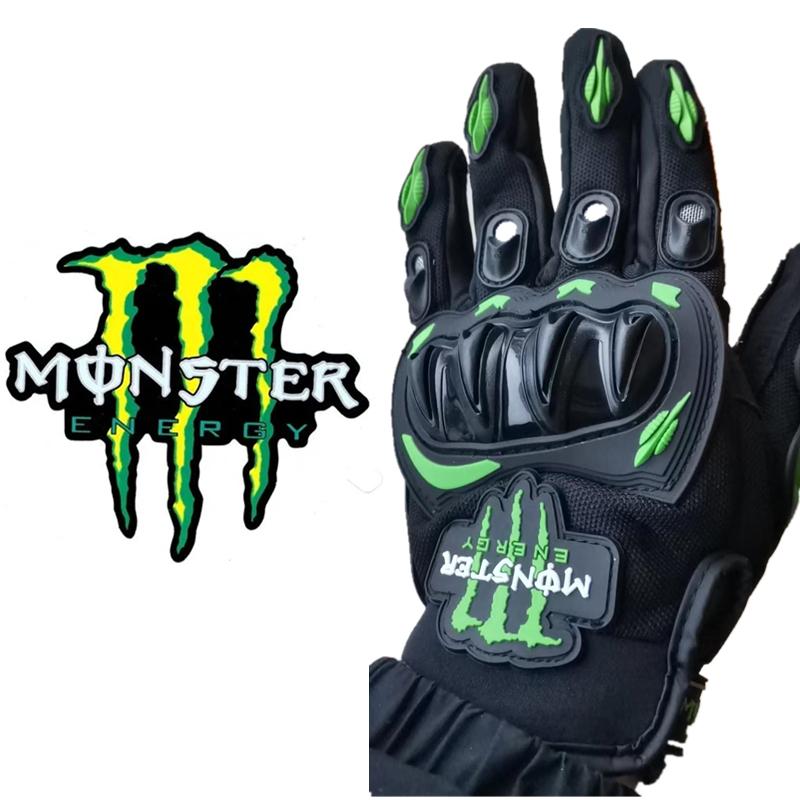 Monster Energy Găng Tay Xe Máy Retro Racing Motocross Full Ngón Đi Xe Đạp M L XL xxl Motocross Luvas Guantes Size: XXL