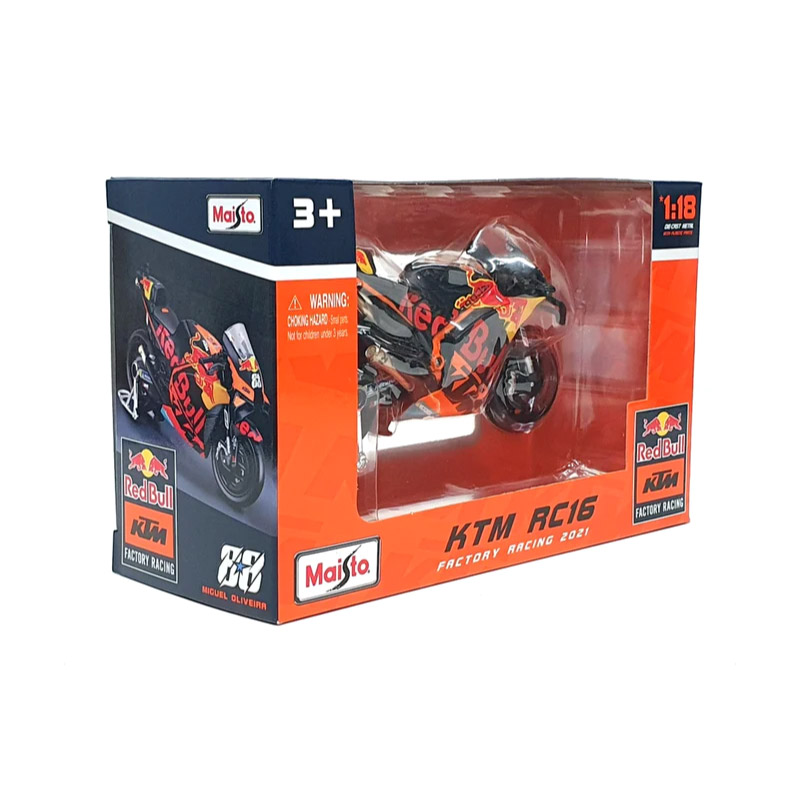 Đồ Chơi MAISTO Mô Hình Mô Tô 1:18 Gp Racing-Red Bull Ktm Factory 2021 36371/MT36000