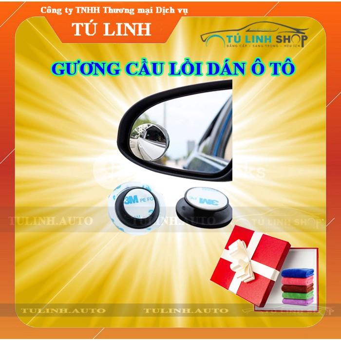 Gương cầu lồi kính hậu xoay 360 + Tặng kèm