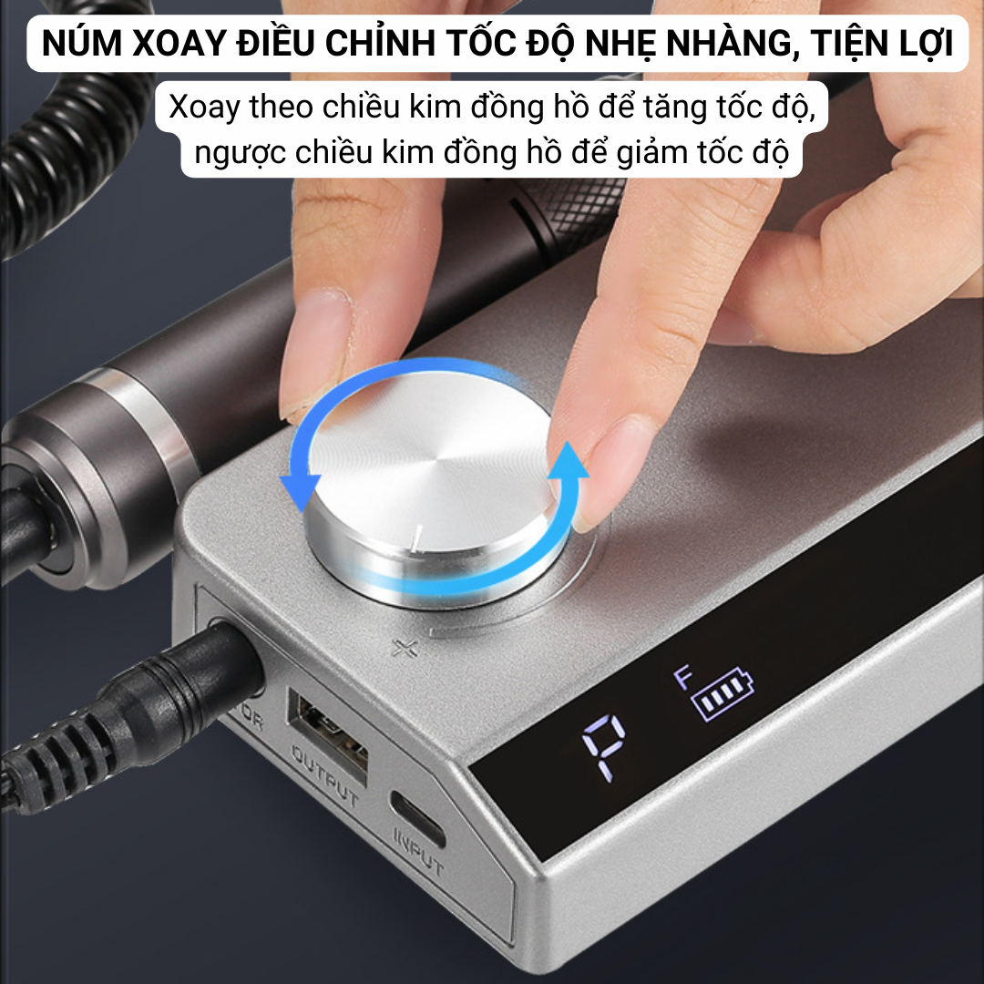 Máy Mài Nail, Máy Mài Móng NAIL DRILL UV-501, Máy Mài Móng Tay Tích Điện, Mài Gel Bột Mini Cầm Tay