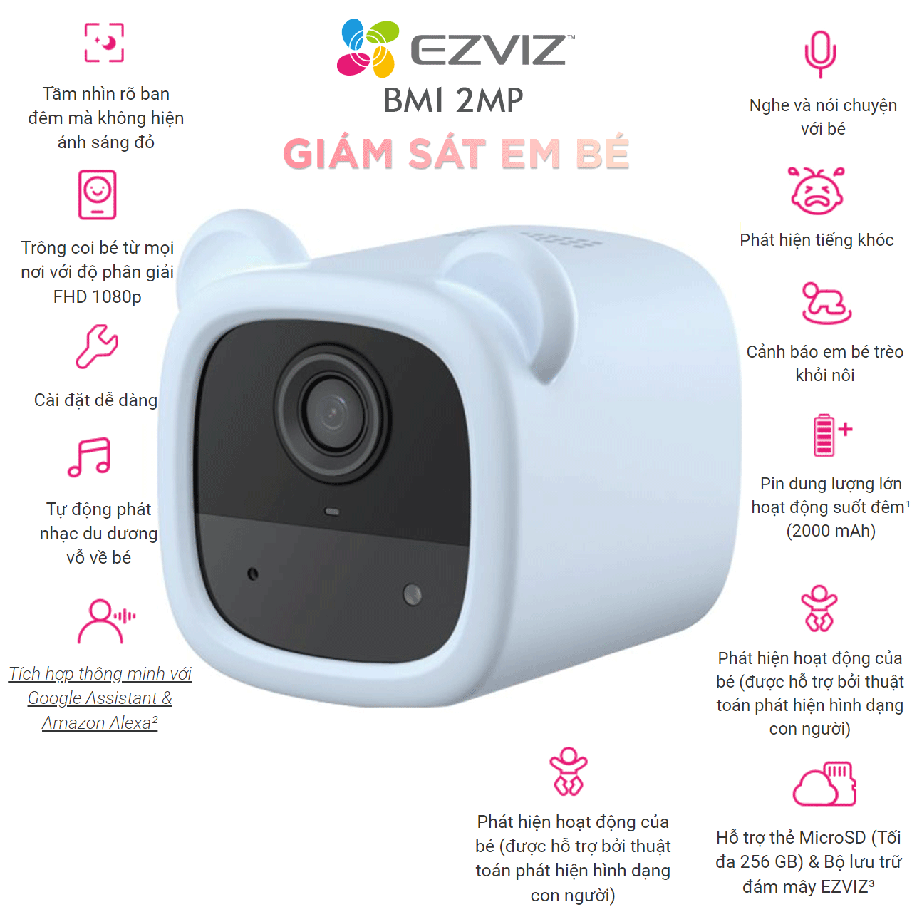 Camera Baby Trông Trẻ EZVIZ BM1 1080P