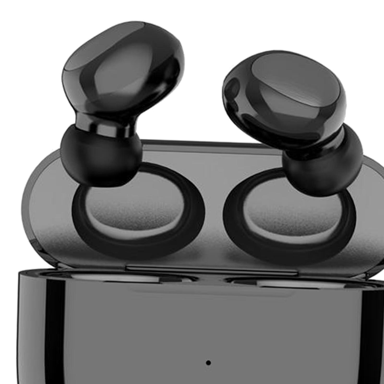 Bluetooth Headset Stereo Headphone Touch Earpiece Universal Earbuds Black