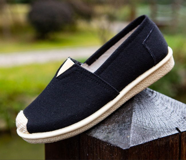 [HÀNG LOẠI 1] Giày lười nữ vải thô hoa văn, giày slip on vải S079 nhẹ, bền, êm chân