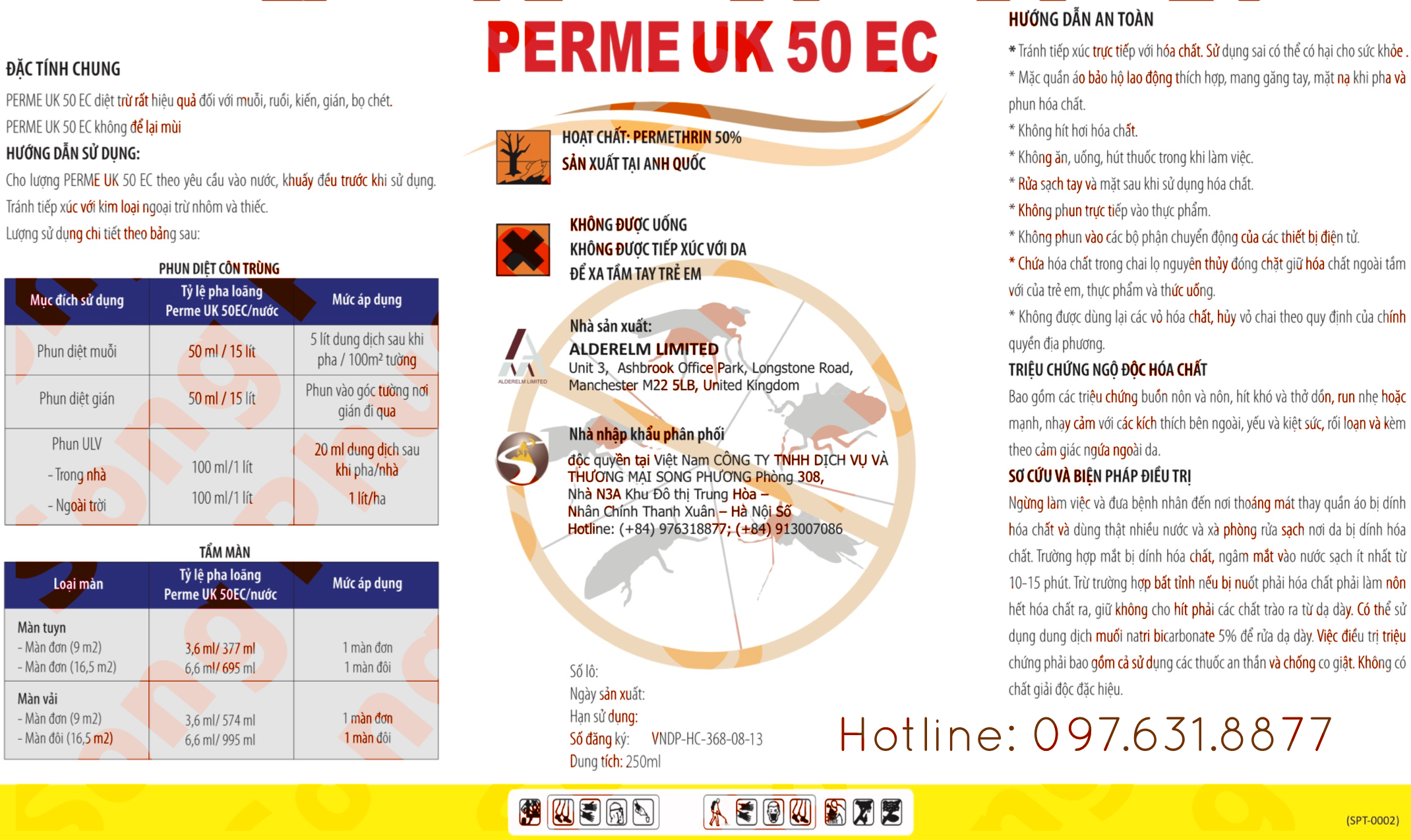 Perme UK 50 EC Diệt côn trùng