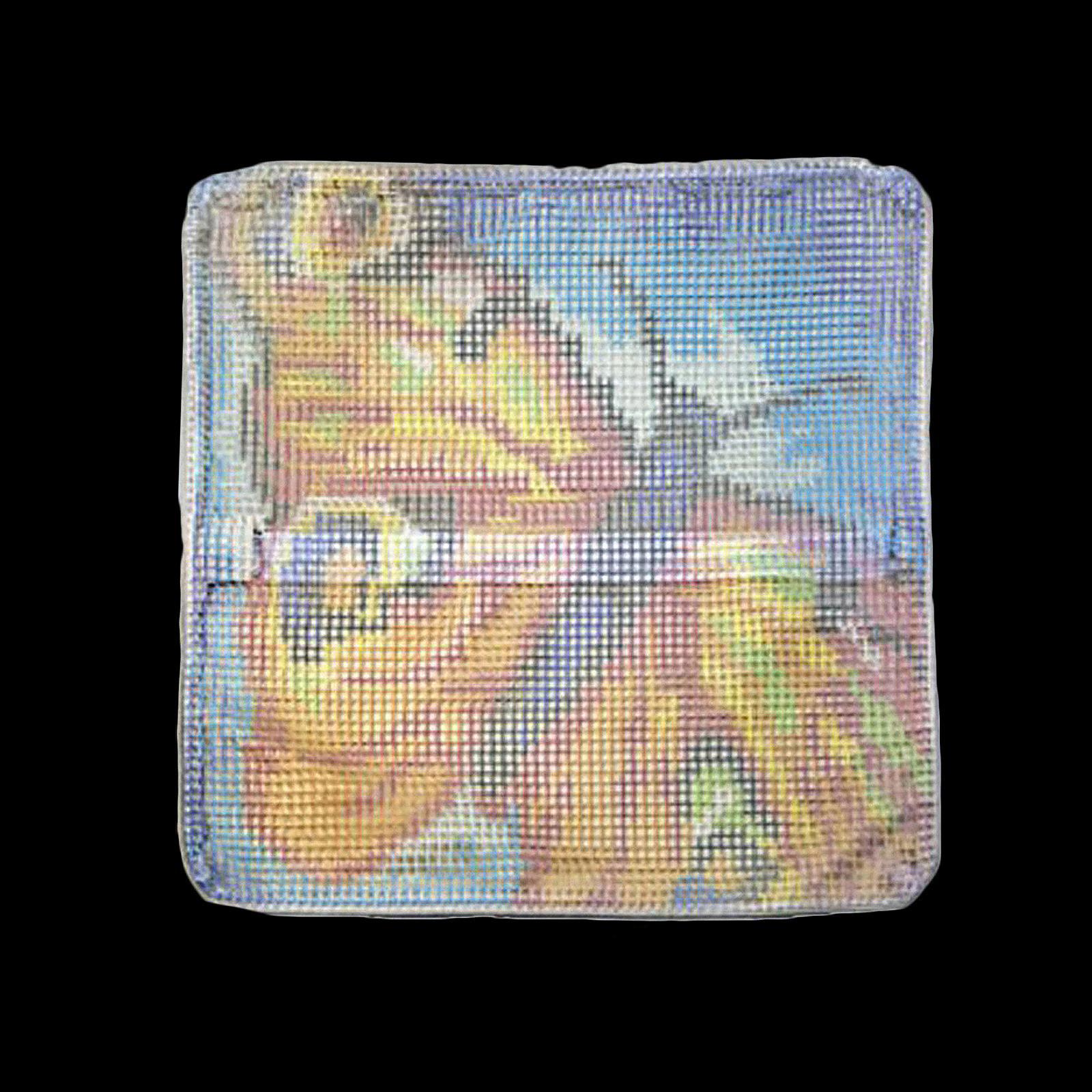 2-3pack DIY Latch Hook Kit Throw Pillow Cover Craft for Embroidery Carpet Cow