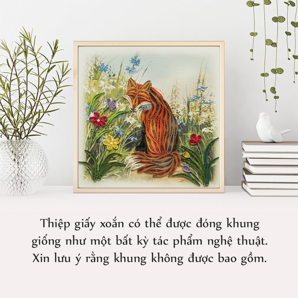Thiệp Giấy Xoắn Động Vật - Cáo Đỏ - NCC-A1501.jpg