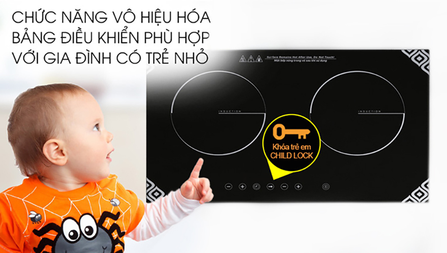Bếp Điện Từ Đôi Kangaroo KG498N - Hàng chính hãng