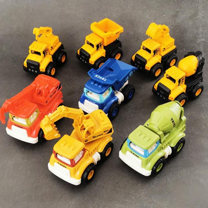 Xe ô tô đồ chơi, xe đồ chơi công trình xây dựng cho bé chạy đà, chất liệu bằng nhựa nguyên sinh ABS an toàn, siêu bền