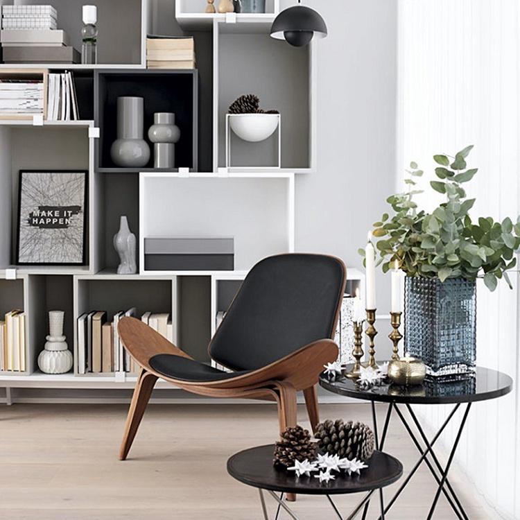 Ghế thư giãn Luna Chair Ergohome ghế mặt trăng Scandinavian sang trọng, ghế nội thất trang trí phòng làm việc