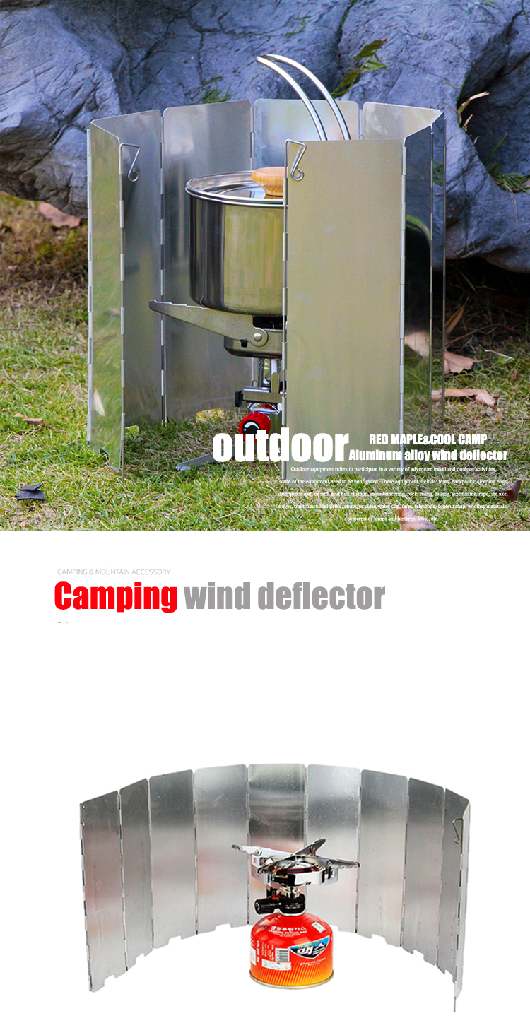Tấm chắn gió gồm 10 thanh gấp gọn ( kèm túi ) chắn gió rất tốt cho bếp khi đi cắm trại