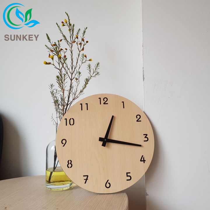 Đồng Hồ Treo Tường Handmade- Đường Kính 30cm - Kim Trôi - Trang Trí Tường, Nhà Cửa - Bảo Hành 1 Năm