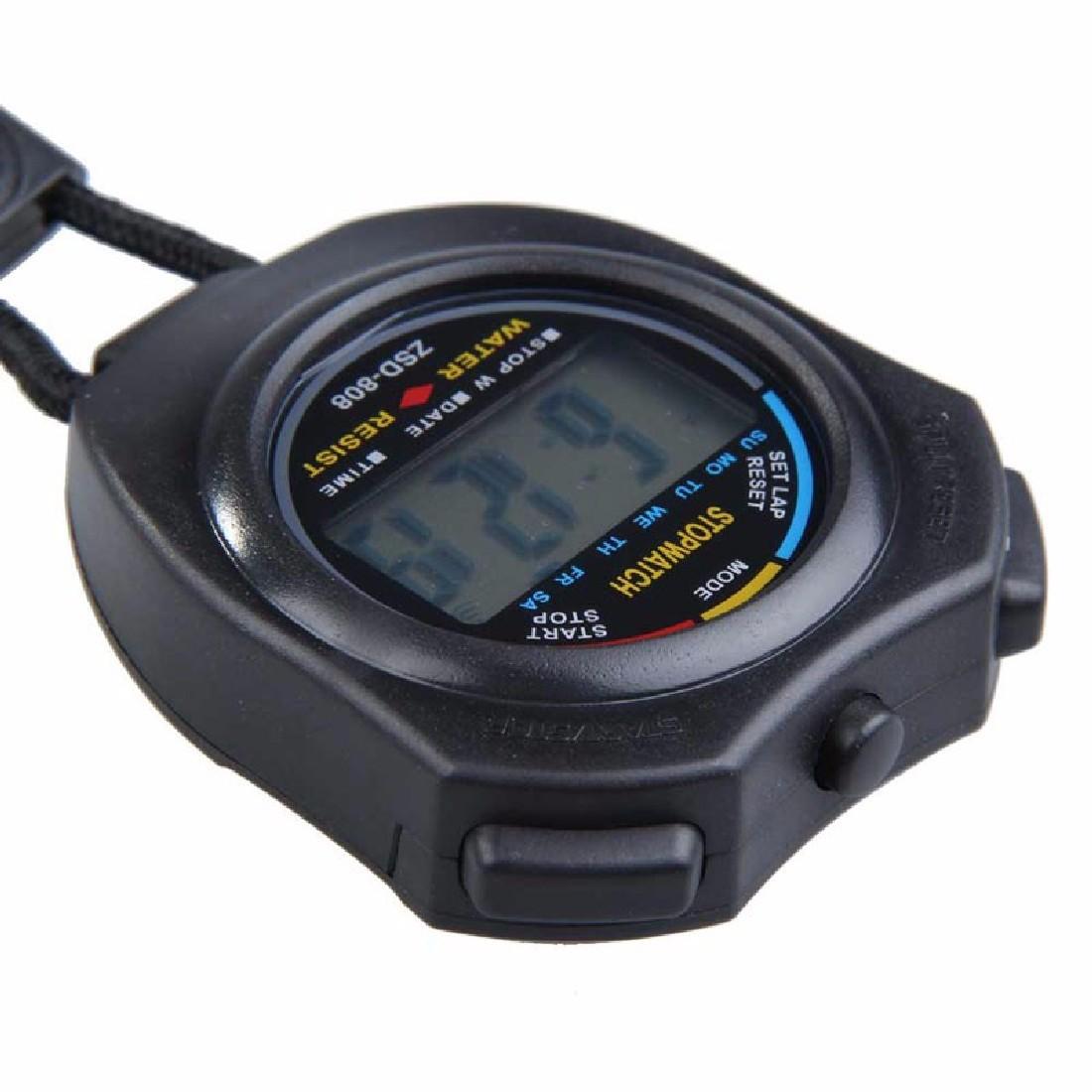 Bộ hẹn giờ đồng hồ bấm giờ LCD kỹ thuật số cầm tay mới cho các môn thể thao ngoài trời