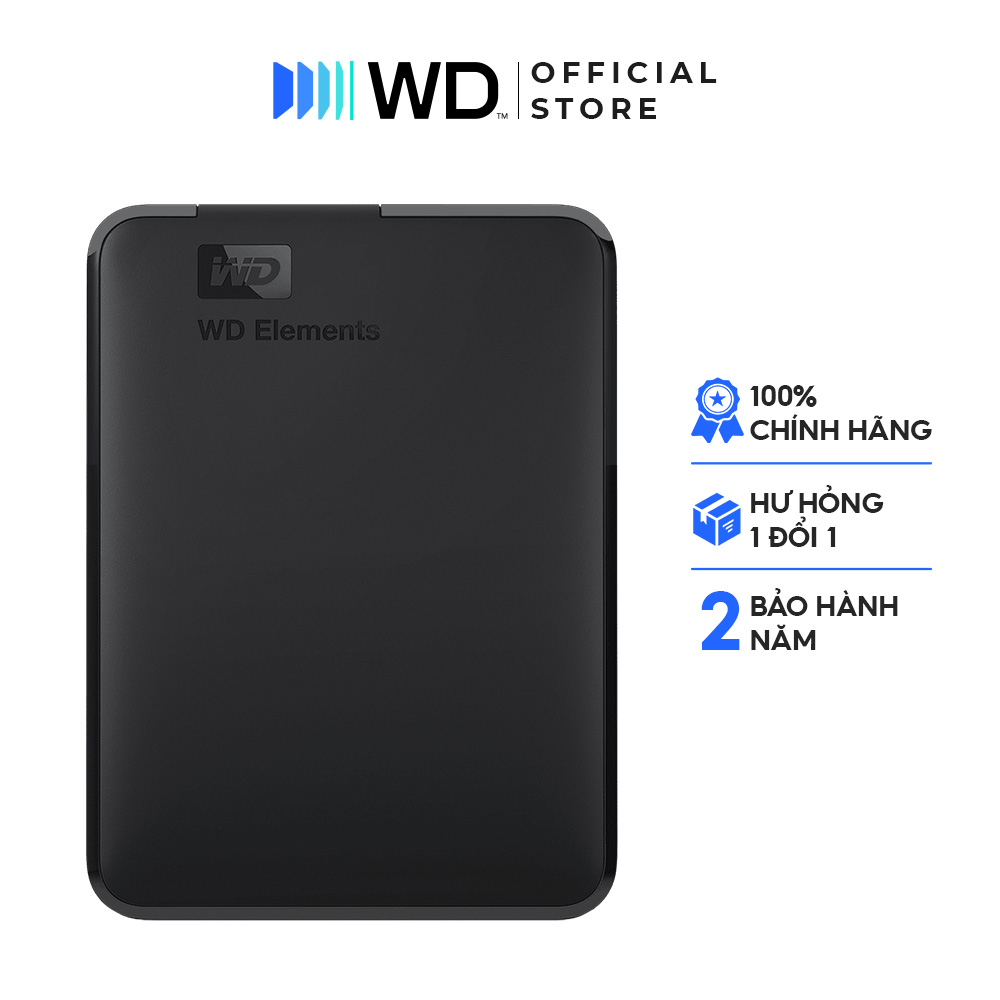 Ổ Cứng Di Động WD Elements Portable 2.5 Hàng Chính Hãng - 2TB