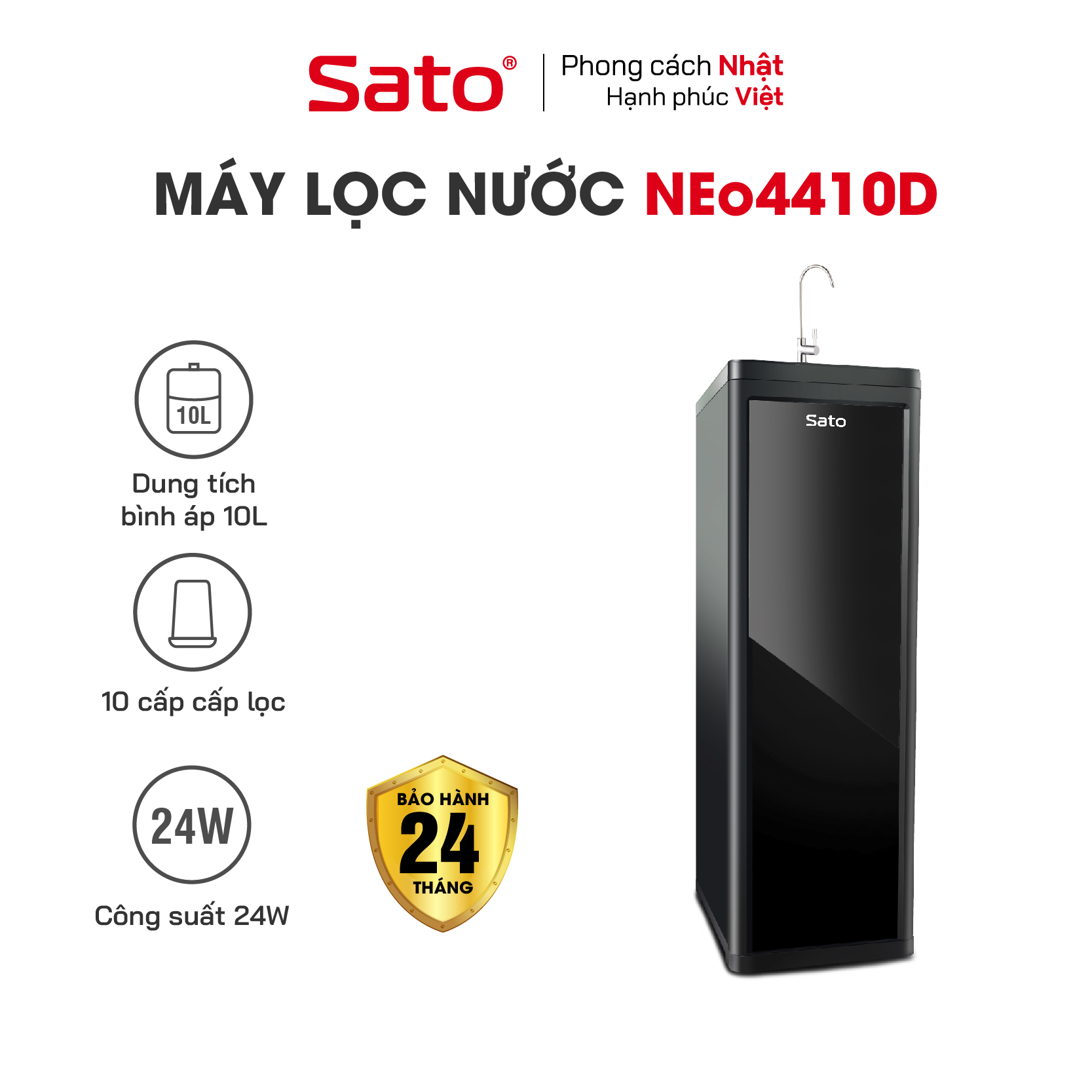 Máy lọc nước Sato Neo1 NEo4410D 10 cấp lọc - Hàng chính hãng