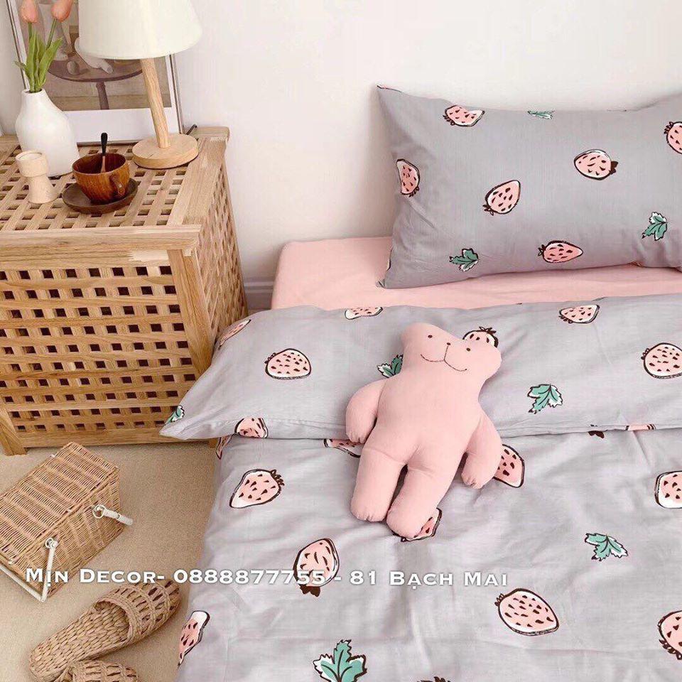 Set Chăn Ga Gối Cotton Living Cao Cấp