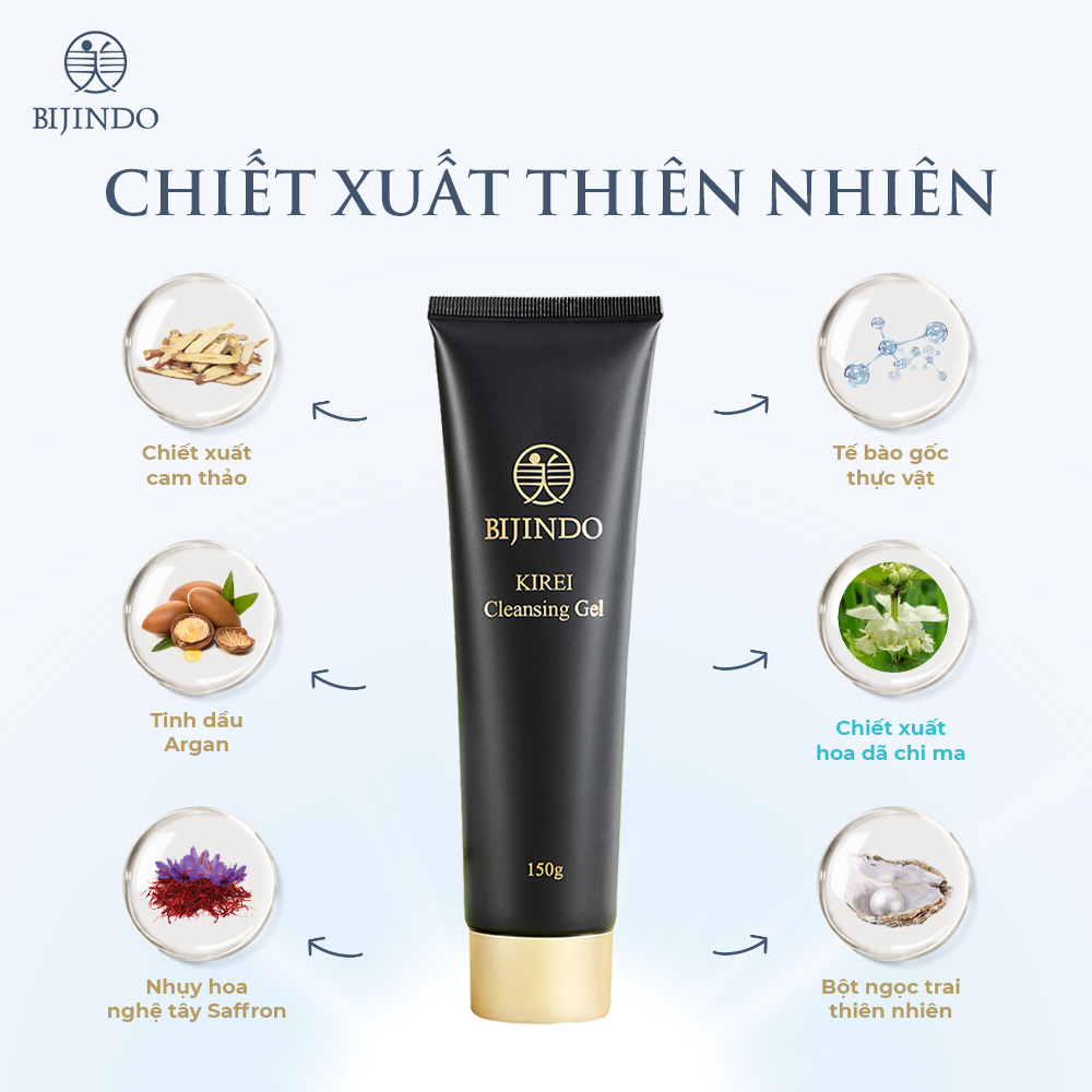 Gel rửa mặt BIJINDO Kirei Cleansing  15 gram mini size