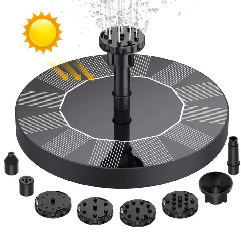 Solar Water Fountain Pump Bird Bath Floating for Garden Pond Pool Outdoor