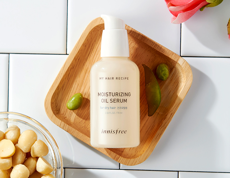 Dầu Dưỡng Ẩm Dành Cho Tóc Khô Innisfree My Hair Recipe Moisturizing Oil Serum For Dry Hair (70ml)