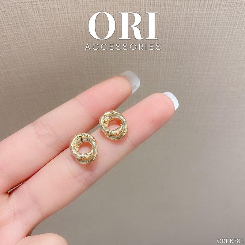 Khuyên tai nữ dáng nhỏ Circles thời trang tinh tế ORI ACCESSORIES B382