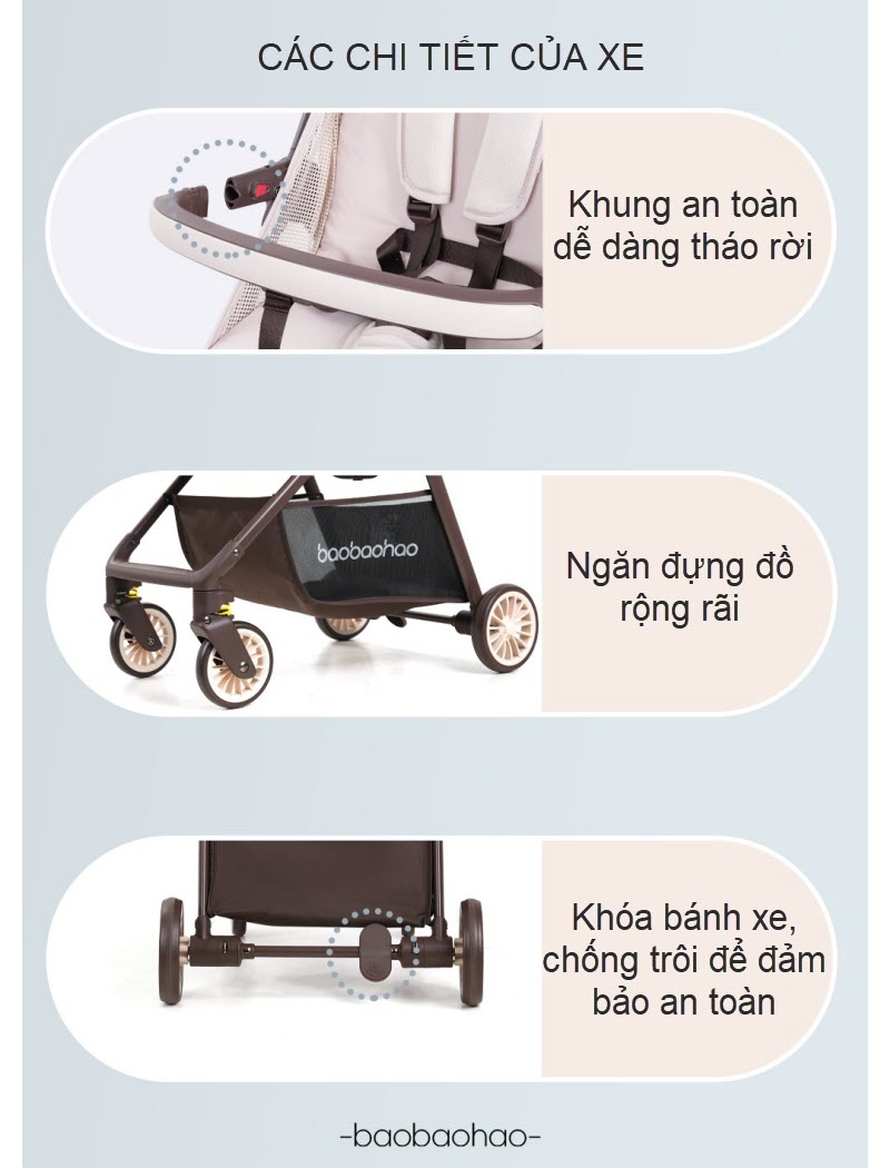 Xe đẩy Baobaohao A2 Hàng chính hãng