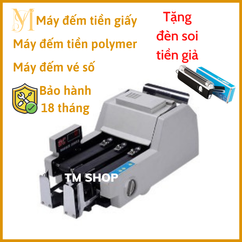 Máy đếm tiền OUDIS_3019A, máy đếm vé số, đếm tiền giấy, tiền polymer, bảo hành 18 tháng