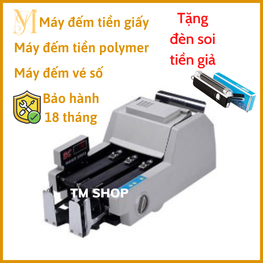 Máy đếm tiền OUDIS_3019A, máy đếm vé số, đếm tiền giấy, tiền polymer, bảo hành  18 tháng