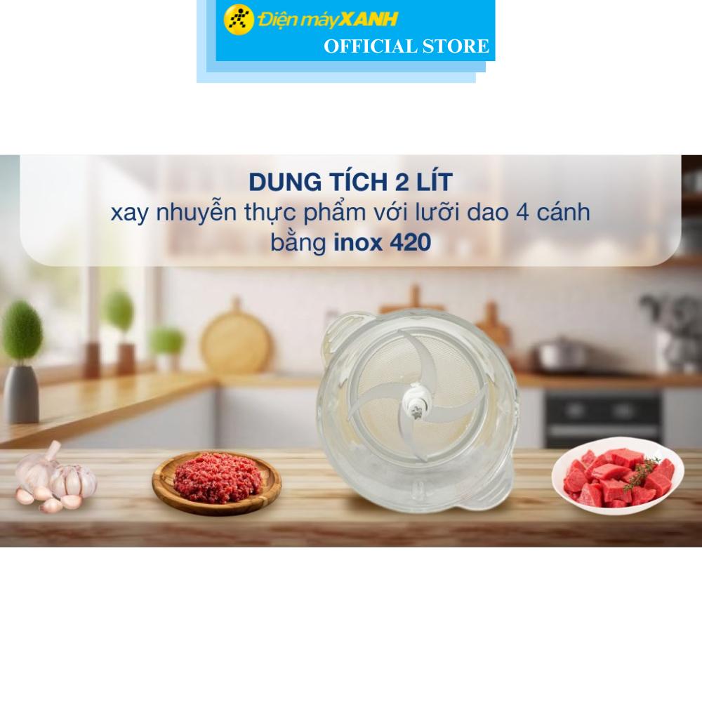 Máy xay thịt đa năng Bear QSJ-B02Q1 300W 2 lít - Hàng Chính Hãng