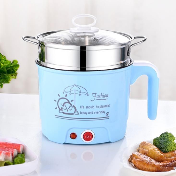 Ca mỳ lẩu mini kèm giá hấp inox 18cm