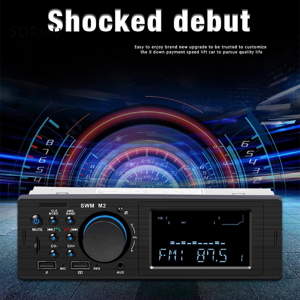 *QCDZ* Car Bluetooth V4.0 AUX USB TF FM Hands-free Call Fast Charging MP3 Player