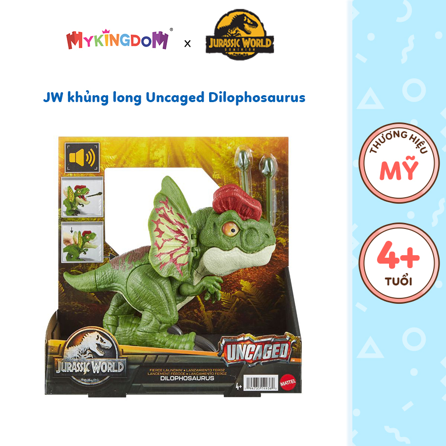 Đồ Chơi Jw Khủng Long Uncaged Dilophosaurus JURASSIC WORLD MATTEL HNT65