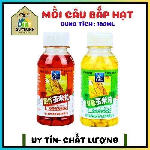 Mồi Bắp Hạt Câu Cá, Ngô Ngâm Câu Cá Chai 100ML