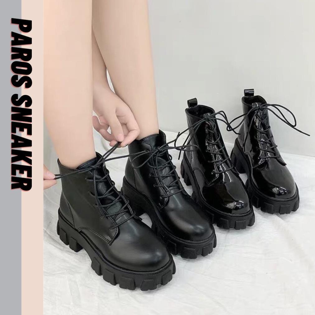 Hàng cao cấp Giày bốt nữ Hàn Quốc cổ lửng phong cách Ulzzang 2022 cao cấp hot trend đế 5cm đầy cá tính