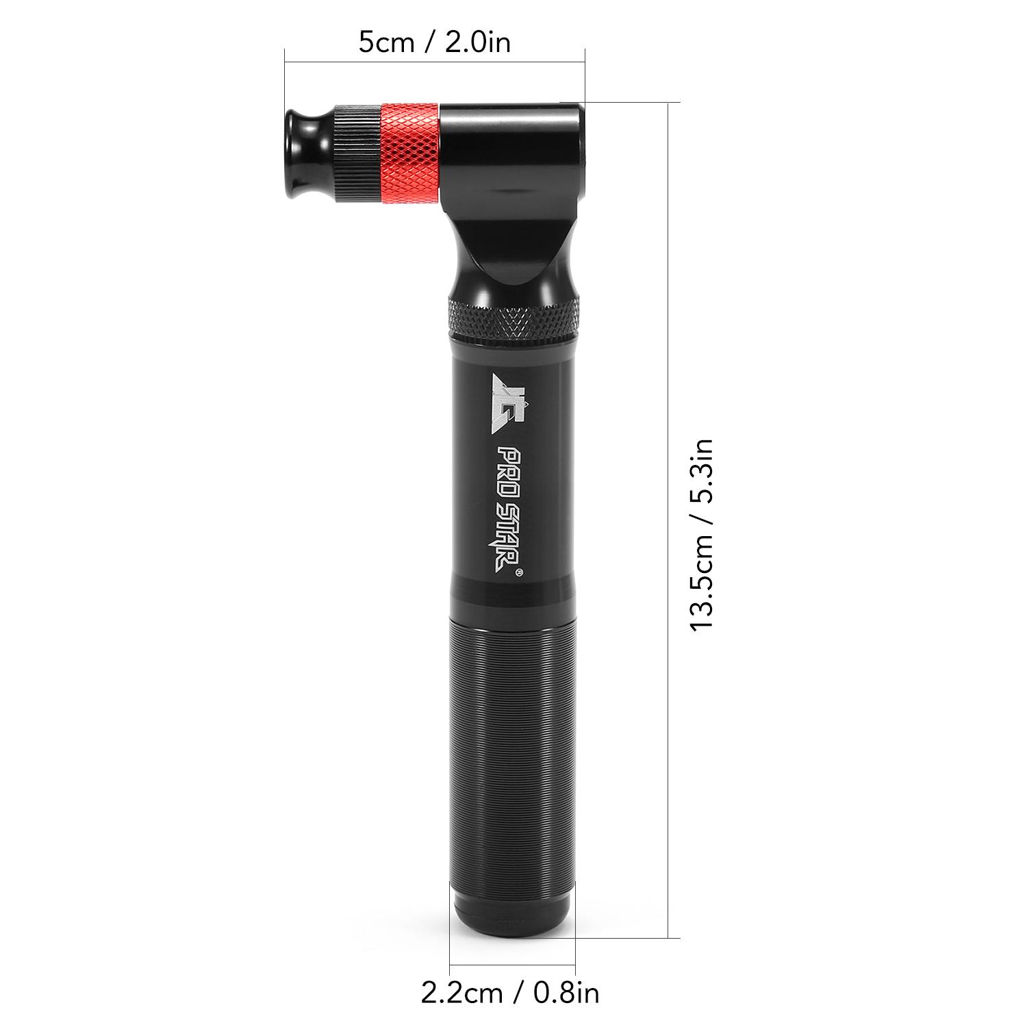 Máy bơm lốp xe đạp Presta Schrader di động, Máy bơm áp suất không khí 160PSI