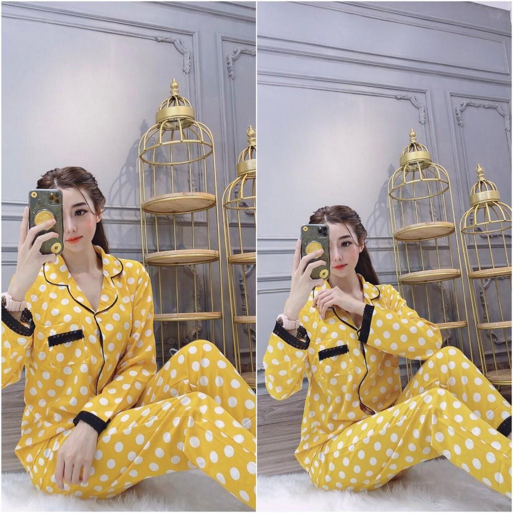 Set bộ pizama họa tiết chấm bi