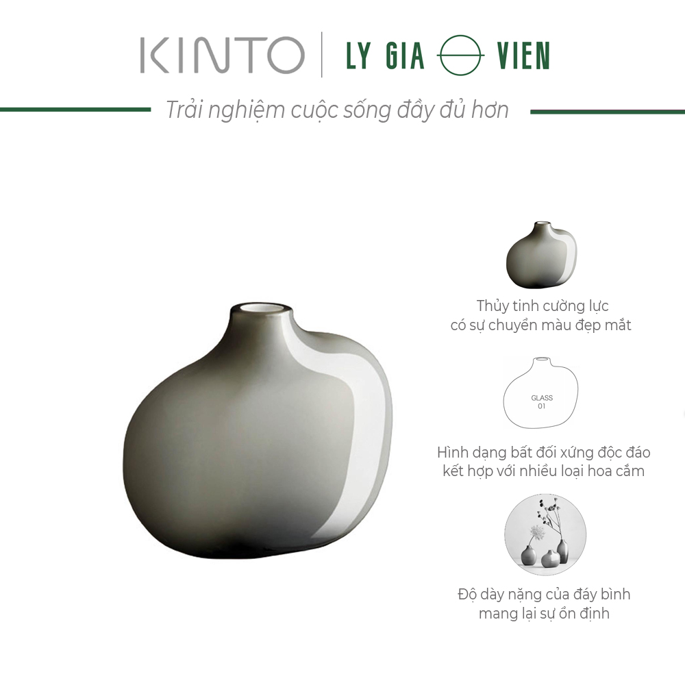 Bình Hoa Nghệ Thuật Kinto Sacco Vase Glass 01 - Hàng Nhập Khẩu