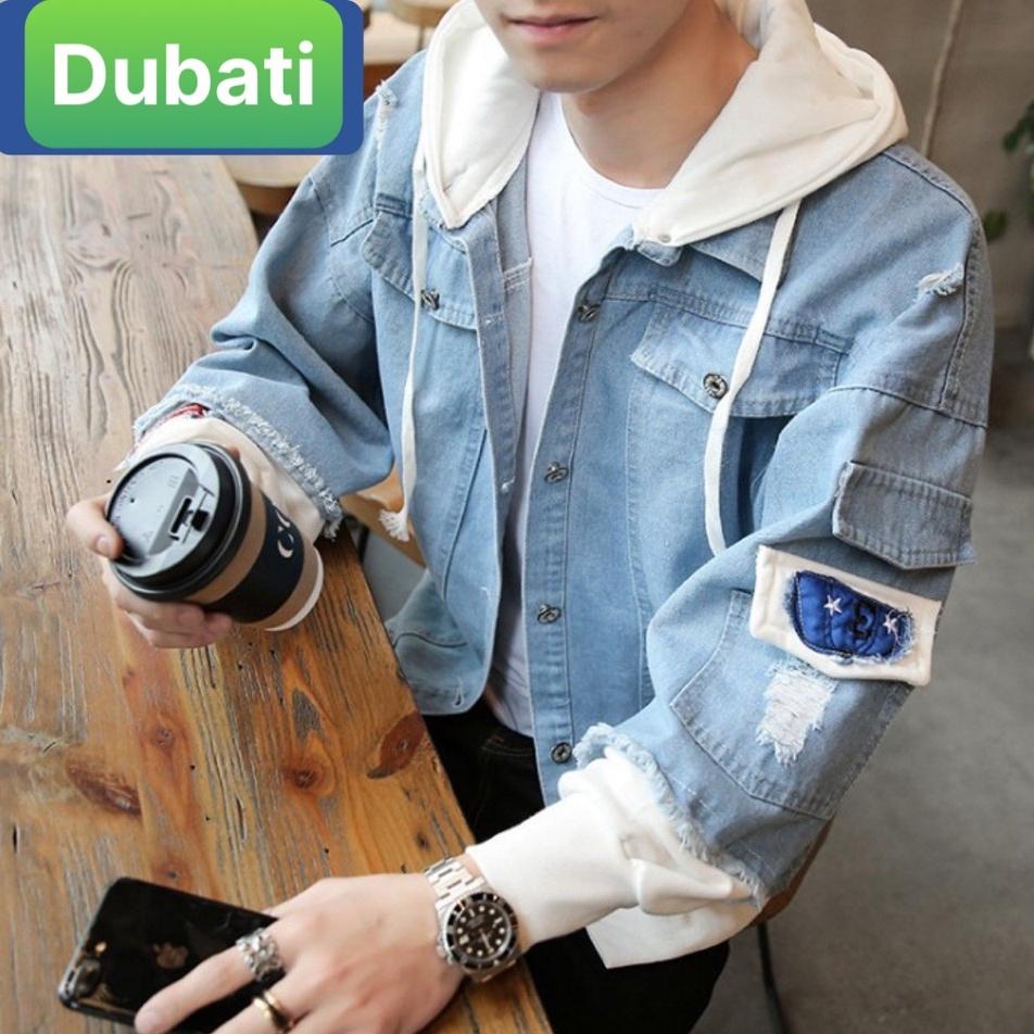 ÁO KHOÁC JEAN NAM NỮ UNISEX CHẤT BÒ PHỐI NÓN NỈ PHONG CÁCH HÀN QUỐC - DUBAI FASHION