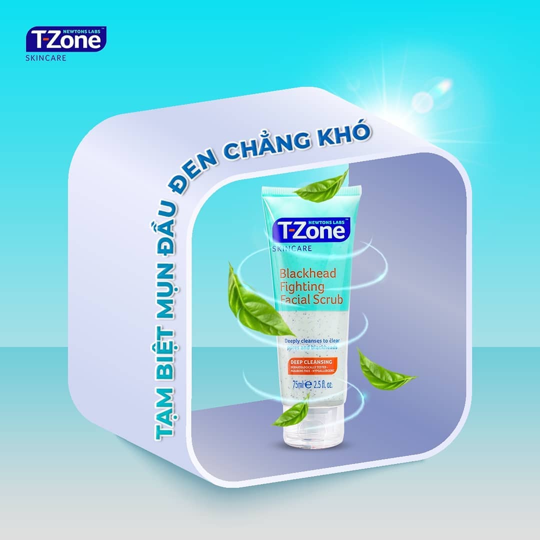 Kem tẩy tế bào chết  loại bỏ mụn đầu đen T-Zone