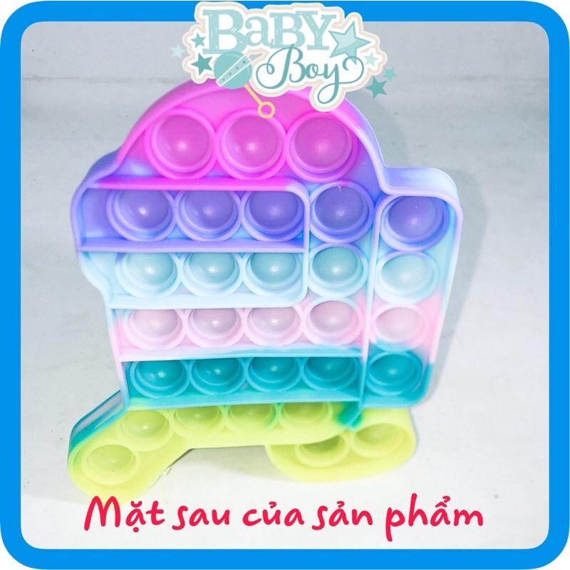 Pop it fidget toy giá rẻ đồ chơi bóp bóng cầm tay giúp giảm căng thẳng mệt mỏi.