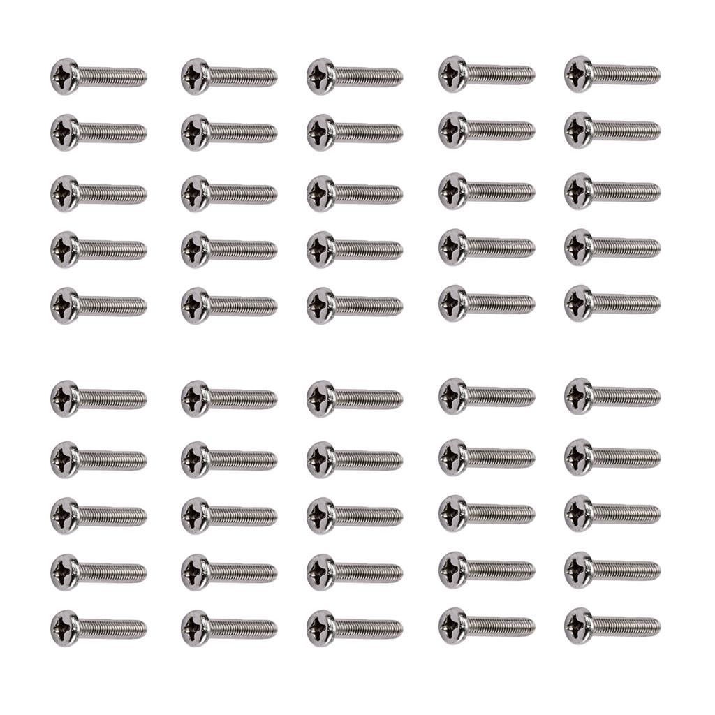 Đa Năng Sắt Vít Gắn Kết Đàn Guitar Cầu Yên Xe Ốc Vít 17x3mm 50 CHIẾC