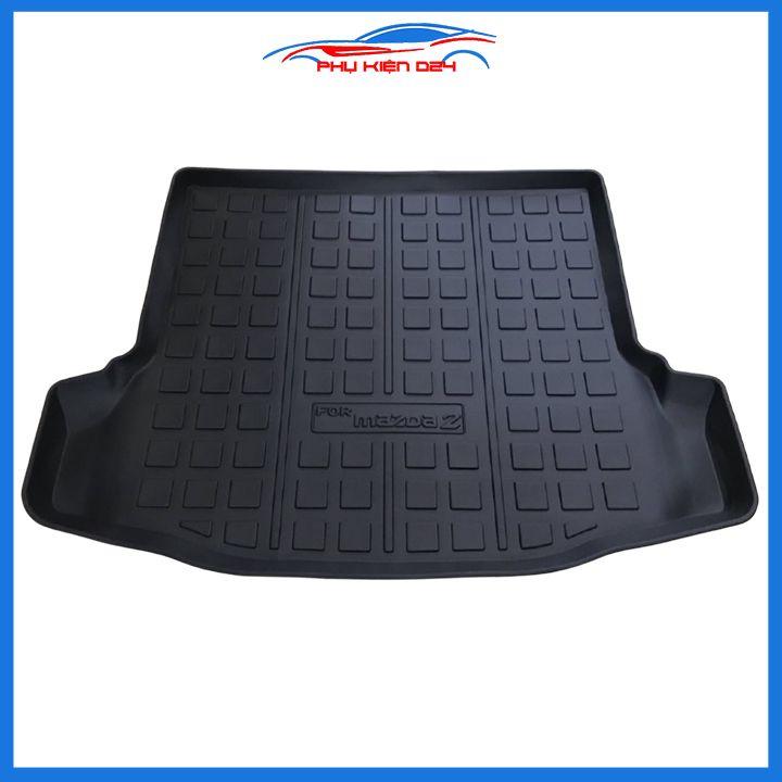 Thảm nhựa lót cốp Mazda 2 Sedan 2015-2016-2017-2018-2019-2020-2021-2022 nhựa dẻo dày dặn đàn hồi tốt
