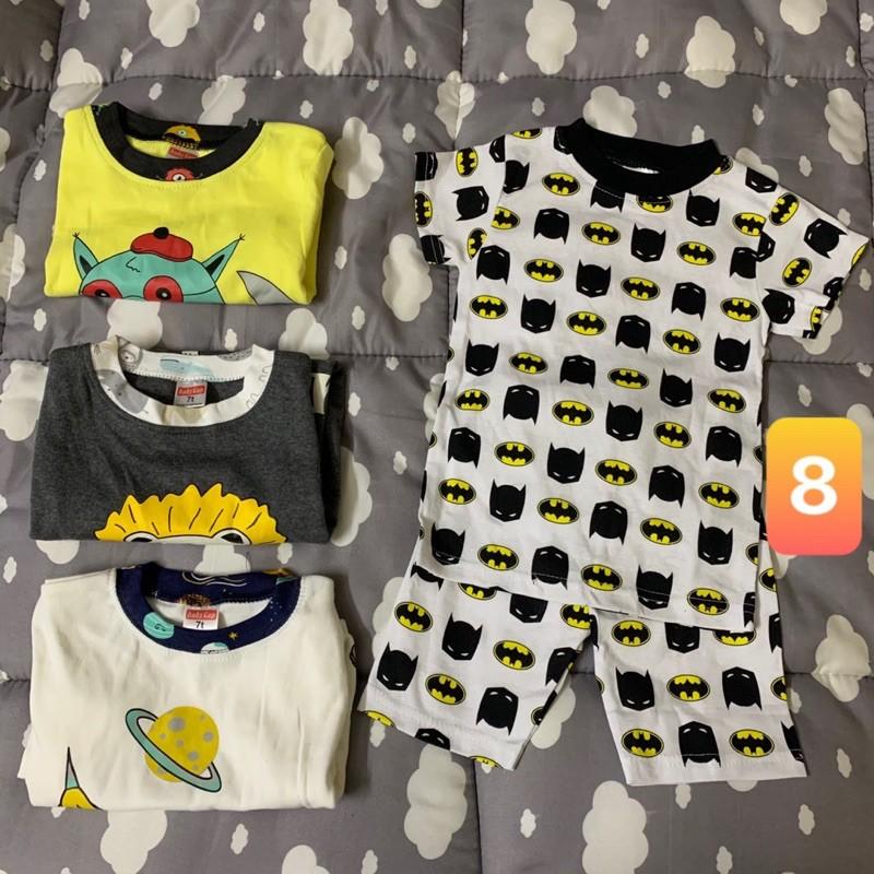 set bộ mặc hè bé trai siêu cute chất thun borip mịn mềm thấm hút mồ hôi