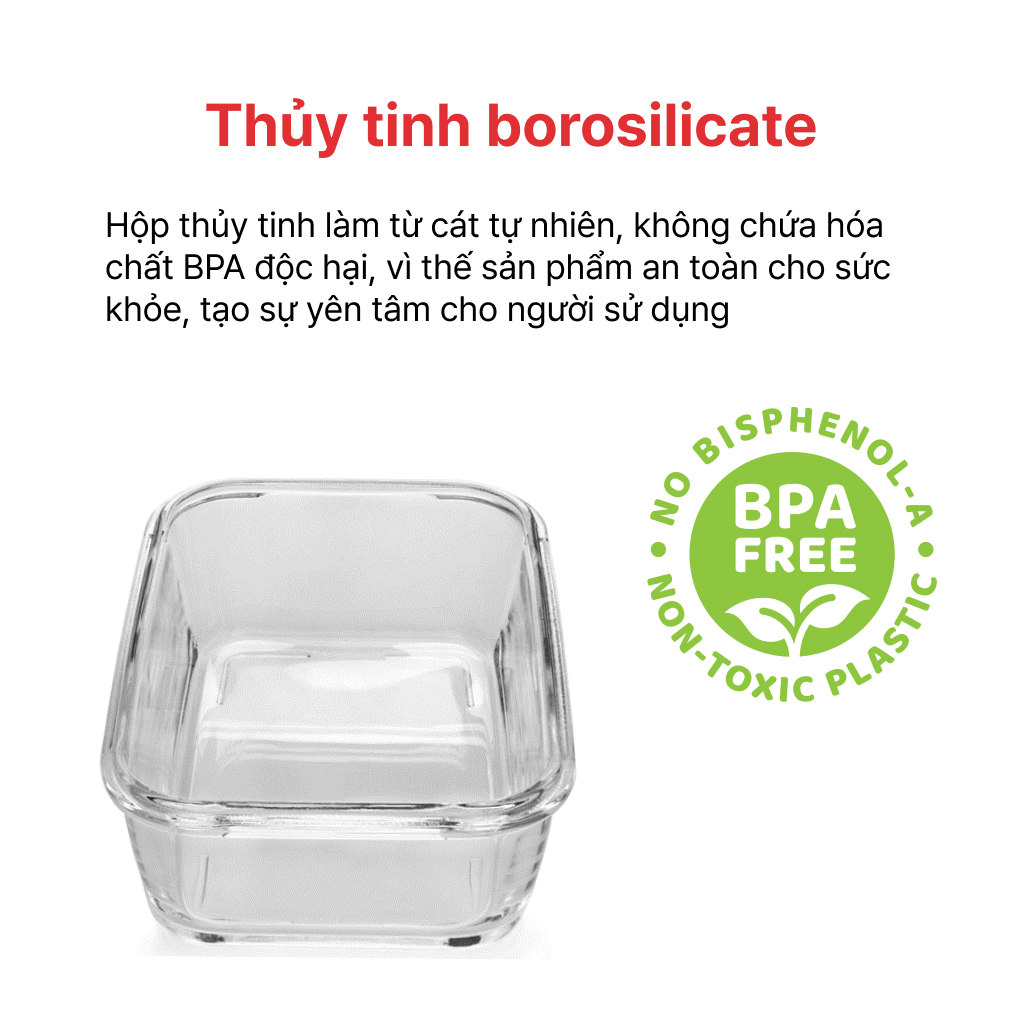 Bộ thủy tinh hình tròn Happy Cook 2pcs 400ml HCG-02C