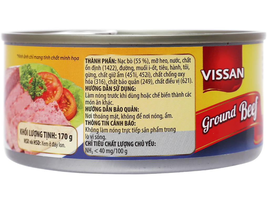 Thịt Bò Xay Vissan 170g