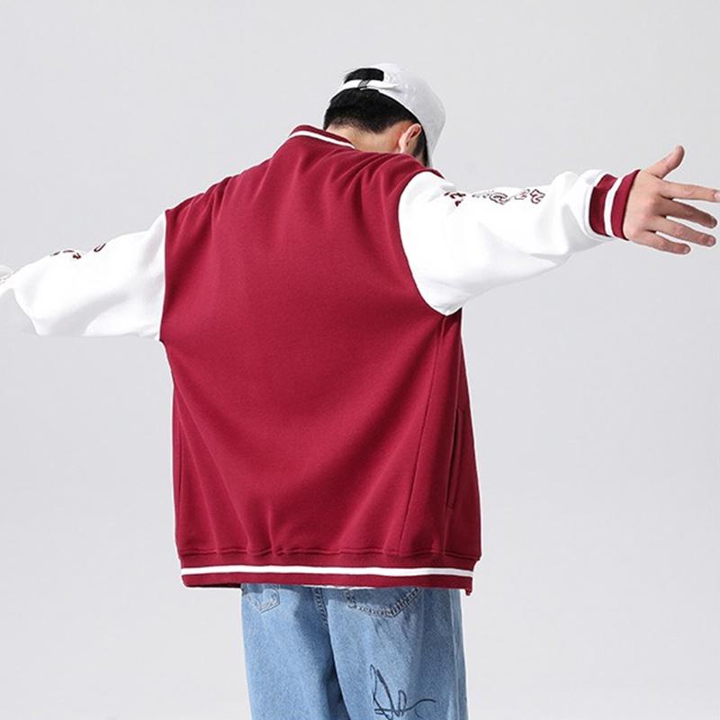 Áo Khoác Bomber Nam Nữ Unisex Phối Tay Trắng In Chữ Form Rộng Thời Trang Zenkonu AO KHOAC NAM 047V1