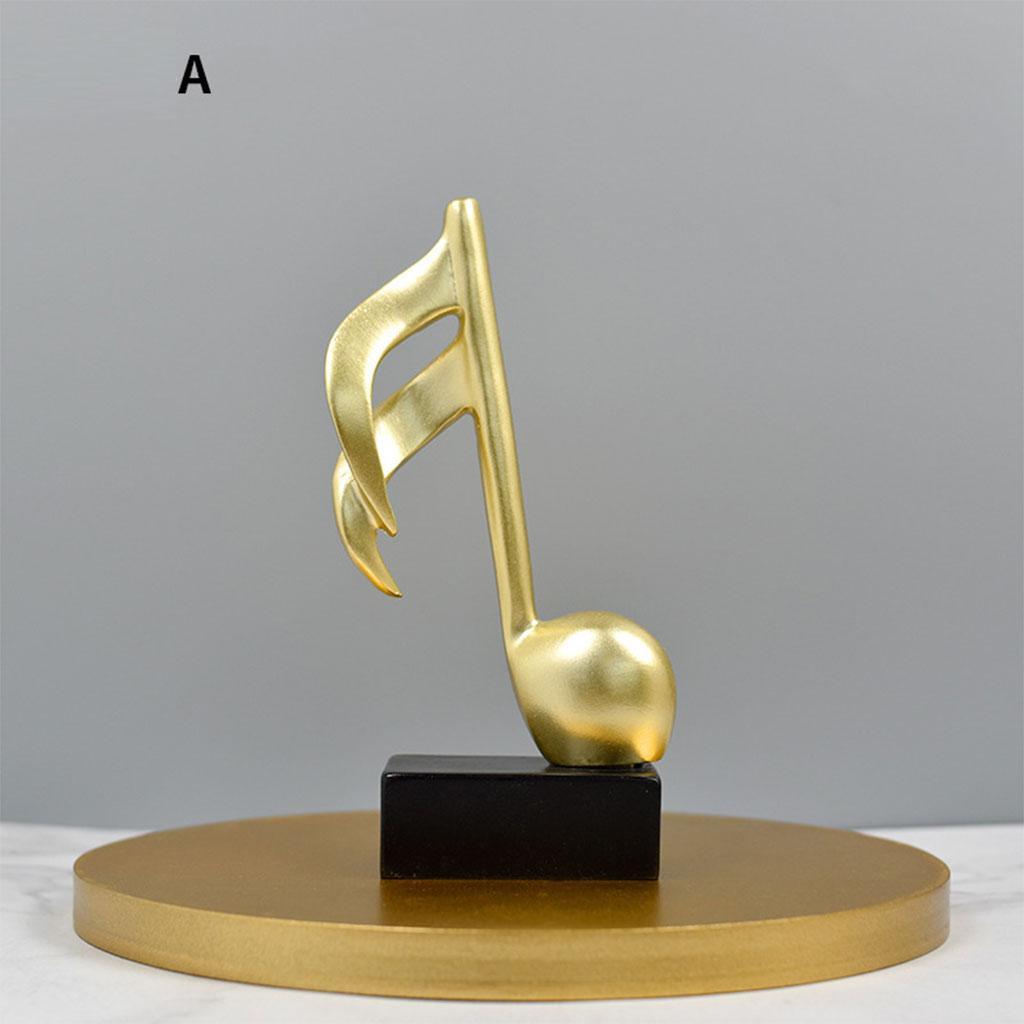 Music Note Sculpture Ornament Figurine Statue Photo Props Decoration